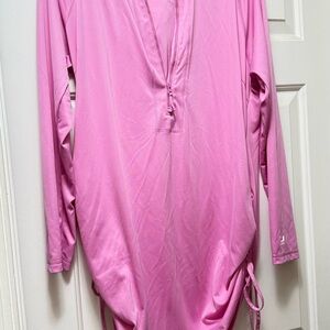 Huk Women's Pursuit Cover-up Dress w/built in 50+UPF protection - Pink